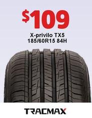 Tracmax - X-privilo Tx5 offers at $109 in JAX Tyres