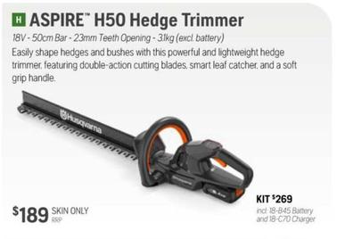 Husqvarna - Aspire H50 Hedge Trimmer offers at $269 in Husqvarna