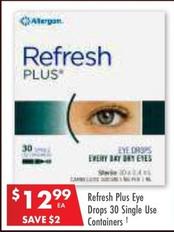 Refresh Plus - Eye Drops 30 Single Use Containers offers at $12.99 in Pharmacy 4 Less