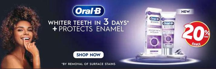 Oral B - Whiter Teeth offers in Pharmacy 4 Less