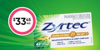 Zyrtec - 42 Tablets offers at $33.45 in Super Pharmacy