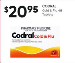 Codral - Cold & Flu 48 Tablets offers at $20.95 in Super Pharmacy