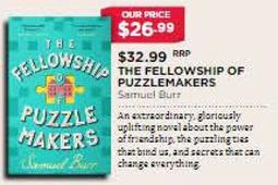 The Fellowship Of Puzzlemakers offers at $26.99 in Dymocks
