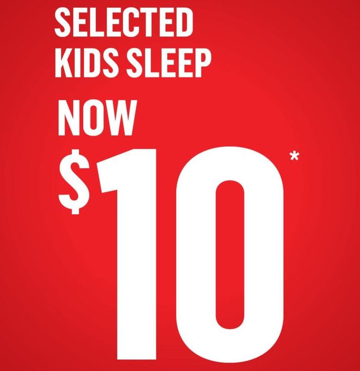 Selected Kids Sleep offers at $10.99 in Best & Less