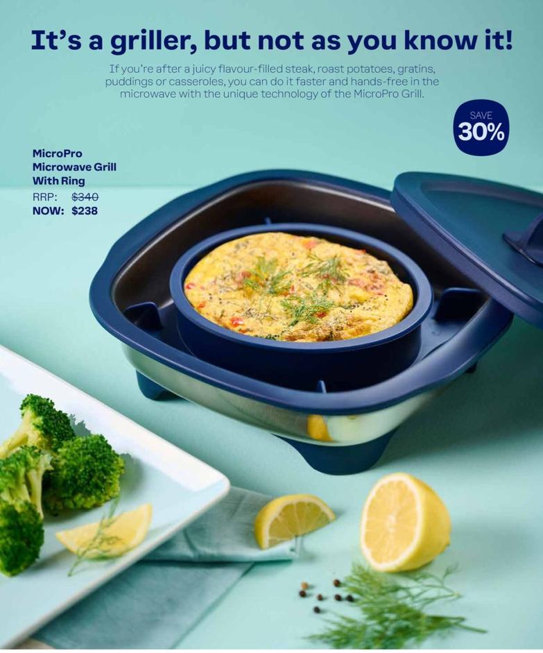 Micropro - Microwave Grill With Ring offers at $238 in Tupperware