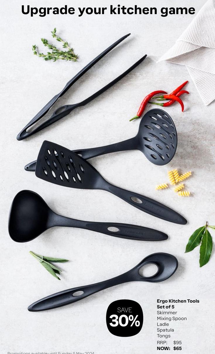 Ergo Kitchen Tools Set Of 5 offers at $65 in Tupperware