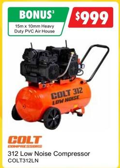 Colt Compressors - 312 Low Noise Compressor offers at $999 in United Tools