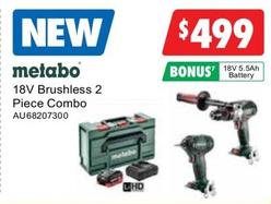Metabo - 18v Brushless 2 Piece Combo offers at $499 in United Tools