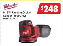 Milwaukee - M18 Random Orbital Sander (tool Only) offers at $248 in United Tools