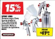 Motorspray - Spray Guns offers at $41.99 in Autobarn