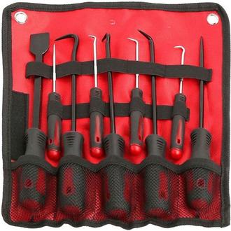 PKTOOL 9-PIECE SCRAPER, PICK AND HOOK SET IN POUCH - PT52721 offers at $44.95 in Auto One