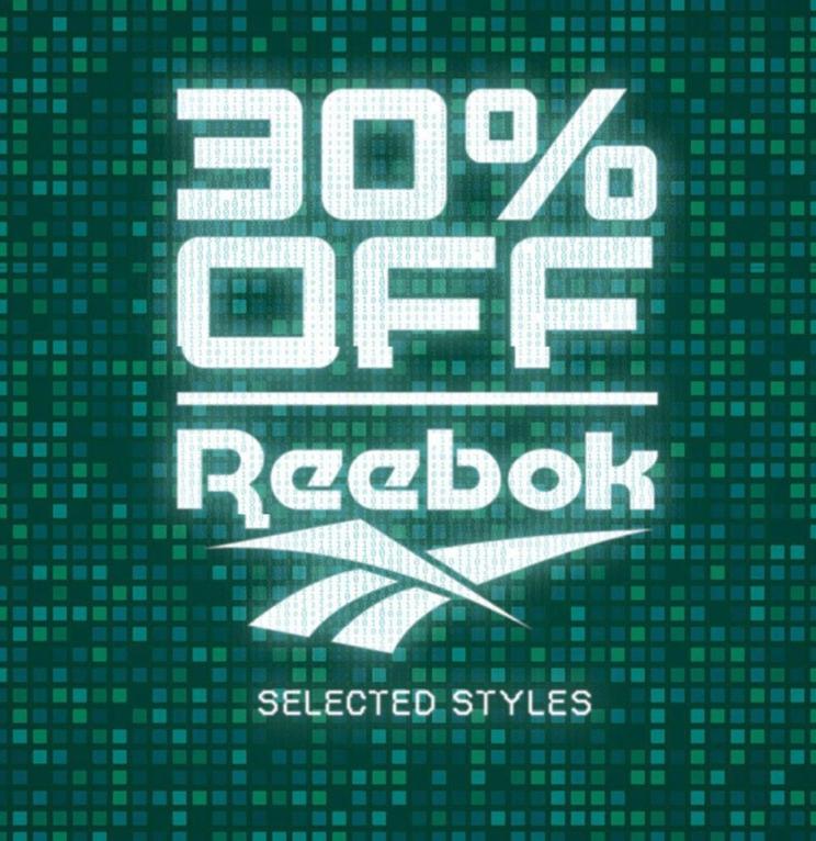30% Off Reebok Selected Styles offers in Platypus
