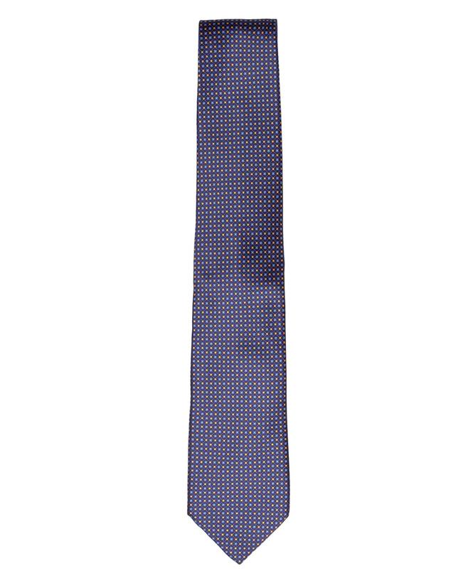 STEFANO RICCI SILK TIE & POCKET SQUARE SET BLUE/YELLOW offers at $795 in Henry Bucks
