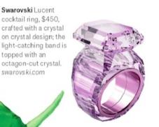 Swarovski - Lucent Cocktail Ring offers at $450 in Air New Zealand