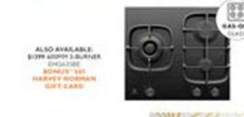 Electrolux - 600mm 3-burner offers at $1399 in Harvey Norman