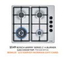 Bosch - 600mm Series 2 5-burner Gas Cooktop offers at $549 in Harvey Norman