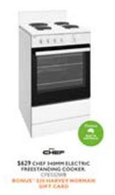 Chef - 540mm Electric Freestanding Cooker offers at $629 in Harvey Norman