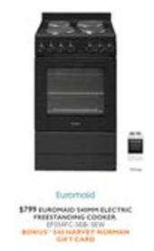 Euromaid - 540mm Electric Freestanding Cooker offers at $799 in Harvey Norman