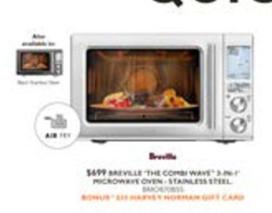 Breville - The Combi Wave 2 In 1 Microwave Oven Stainless Steel offers at $699 in Harvey Norman