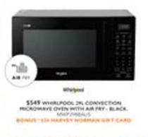 Whirlpool - 29l Convection Microwave Oven With Air Fry Black offers at $549 in Harvey Norman