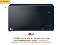 Microwave offers at $319 in Harvey Norman
