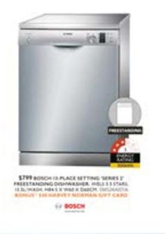 Dishwasher offers at $599 in Harvey Norman