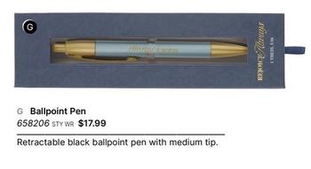 Ballpoint Pen offers at $17.99 in Koorong