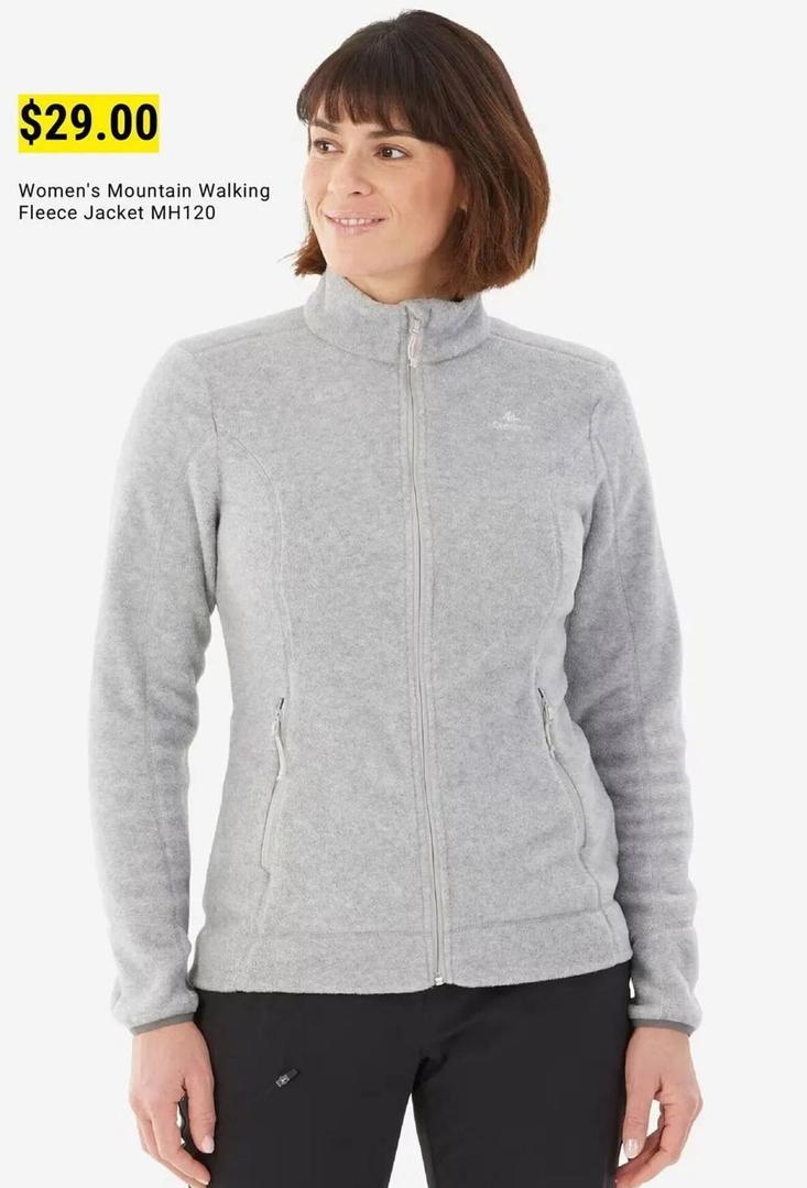 Women's Mountain Walking Fleece Jacket MH120 offers at $29 in Decathlon