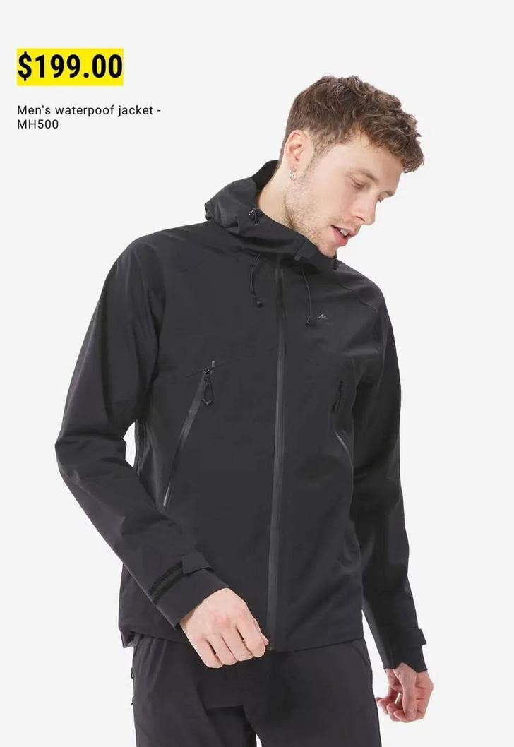 Men's Waterpoof Jacket - MH500 offers at $199 in Decathlon