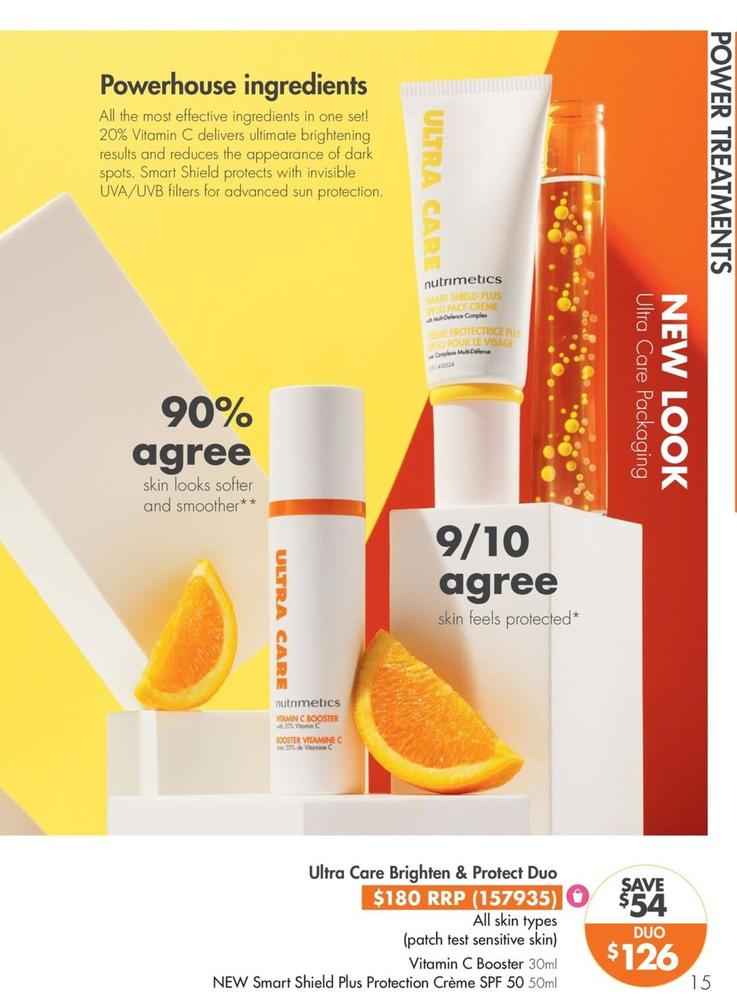 Ultra Care - Brighten & Protect Duo offers at $126 in Nutrimetics