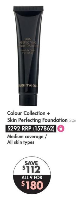 Nutrimetics - Colour Collection + Skin Perfecting Foundation 30ml offers at $180 in Nutrimetics
