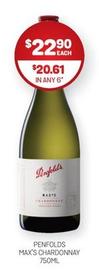 Penfolds - Max's Chardonnay 750ml offers at $22.9 in Harry Brown