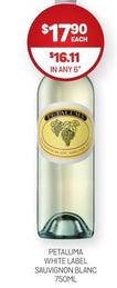 Petaluma - White Label Sauvignon Blanc 750ml offers at $17.9 in Harry Brown