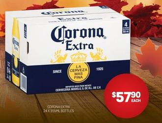 Corona Extra - 24 X 355ml Bottles offers at $57.9 in Harry Brown