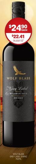 Wolf Blass - Grey Label Shiraz 750ml offers at $24.9 in Harry Brown