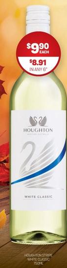 Houghton - Stripe White Classic 750ml offers at $9.9 in Harry Brown