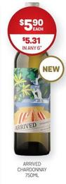 Arrived - Chardonnay 750ml offers at $5.9 in Harry Brown