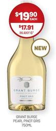 Grant Burge - Pearl Pinot Gris 750ml offers at $19.9 in Harry Brown