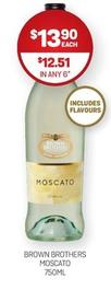 Brown Brothers - Moscato 750ml offers at $13.9 in Harry Brown