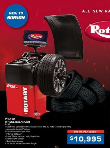 Rotary - Pro 3d Wheel Balancer offers at $10995 in Burson Auto Parts