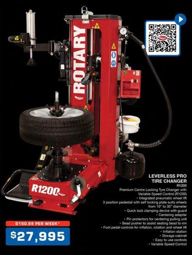 Rotary - Leverless Pro Tire Changer offers at $27995 in Burson Auto Parts