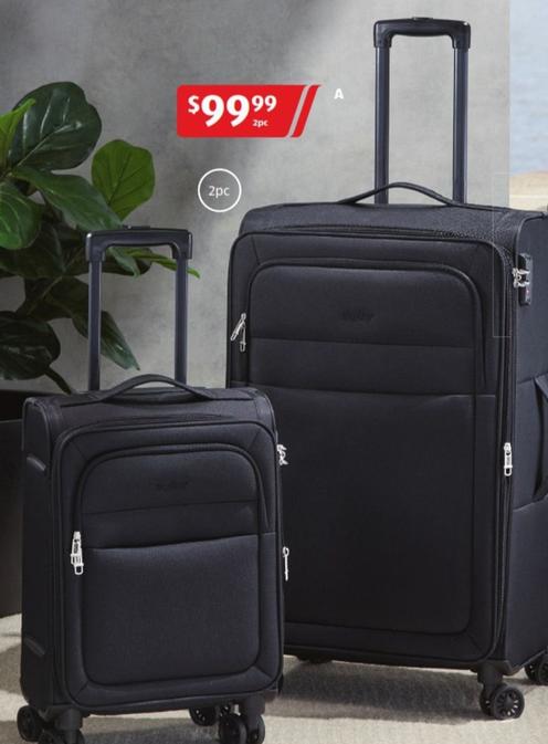 Luggage Softcase Set 2pc offers at $99.99 in ALDI