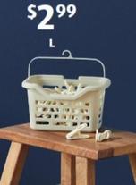 Slotted Peg Basket offers at $2.99 in ALDI