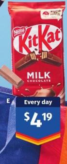 Kit Kat - Milk Chocolate Block 160g offers at $4.19 in ALDI