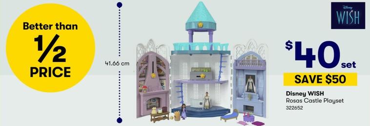 Disney - Wish Rosas Castle Playset offers at $40 in BIG W