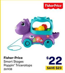 Fisher Price - Smart Stages Poppin' Triceratops  offers at $22 in BIG W