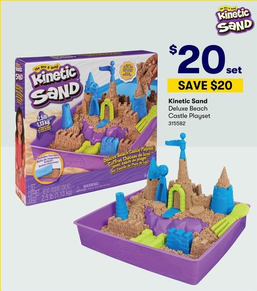 Kinetic Sand - Deluxe Beach Castle Playset offers at $20 in BIG W