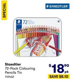 Staedtler - 72-Pack Colouring Pencils Tin offers at $18.9 in BIG W