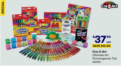 Cra-Z-Art - Ultimate Art Extravaganza Tub offers at $37.5 in BIG W