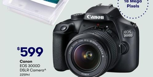 Canon - EOS 3000D DSLR Camera offers at $599 in BIG W